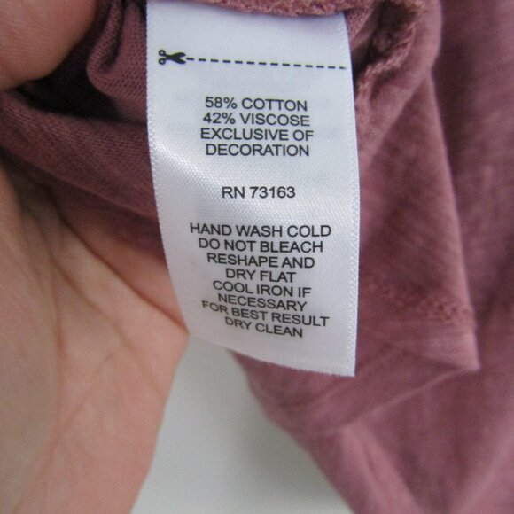 Cupio Top Small Pink Boho Tunic Casual Relaxed - Picture 10 of 10